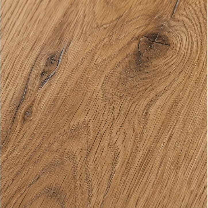 Illustrative natural wood look engineered hardwood detail