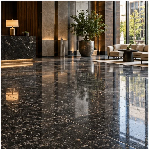 Illustrative granite tile interior